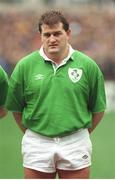 20 February 1993; Peter Clohessy, Ireland. Five Nations Rugby Championship, Ireland v France, Lansdowne Road, Dublin. Picture credit: Ray McManus / SPORTSFILE