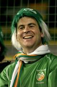 13 October 2004; A happy Republic of Ireland fan. FIFA 2006 World Cup Qualifier, Republic of Ireland v Faroe Islands, Lansdowne Road, Dublin. Picture credit; Brendan Moran / SPORTSFILE