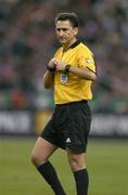 9 October 2004; Arturo Dauden Ibanez, Referee. FIFA World Cup 2006 Qualifier, France v Republic of Ireland, Stade de France, Paris, France. Picture credit; Brendan Moran / SPORTSFILE