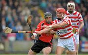 20 October 2013; Ben O'Connor, Oulart-the-Ballagh, in action against Paul Morris, Ferns St Aidan's. Wexford County Senior Club Hurling Championship Final, Oulart-the-Ballagh v Ferns St Aidan's, Wexford Park, Wexford. Picture credit: Matt Browne / SPORTSFILE