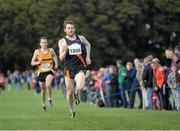 20 October 2013; Connor Rooney, Clonliffe Harriers, competing in the Gerry Farnan Cross Country 2013. Phoenix Park, Dublin. Picture credit: Ramsey Cardy / SPORTSFILE