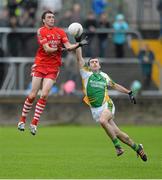 20 October 2013; Benny Boyle, Killybegs, in action against Ruairi Crawford, Glenswilly. Donegal County Senior Club Football Championship Final, Glenswilly v Killybegs, MacCumhaill Park, Ballybofey, Co. Donegal. Picture credit: David Maher / SPORTSFILE