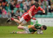 20 October 2013; Michael Murphy, Glenswilly, in action against Daniel O'Donnell, Killybegs. Donegal County Senior Club Football Championship Final, Glenswilly v Killybegs, MacCumhaill Park, Ballybofey, Co. Donegal. Picture credit: David Maher / SPORTSFILE
