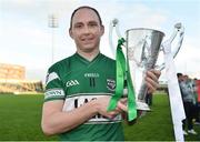 20 October 2013; Portlaoise captain Brian McCormack with the cup after the game. Laois County Senior Club Football Championship Final, Portlaoise v Arles - Killeen, O'Moore Park, Portlaoise, Co. Laois. Picture credit: Barry Cregg / SPORTSFILE