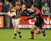 20 October 2013; Kyle Carragher, Crossmaglen Rangers, in action against Gary McCooey, St Patrick's. Armagh County Senior Club Football Championship Final, Crossmaglen Rangers v St Patrick's, Athletic Grounds, Armagh. Picture credit: Oliver McVeigh / SPORTSFILE
