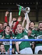 20 October 2013; Portlaoise captain Brian McCormack lifts the cup after the game. Laois County Senior Club Football Championship Final, Portlaoise v Arles - Killeen, O'Moore Park, Portlaoise, Co. Laois. Picture credit: Barry Cregg / SPORTSFILE