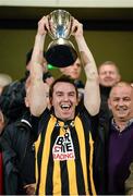 20 October 2013; Tony Kernan, Crossmaglen Rangers, lifts the Gerry Fegan cup. Armagh County Senior Club Football Championship Final, Crossmaglen Rangers v St Patrick's, Athletic Grounds, Armagh. Picture credit: Oliver McVeigh / SPORTSFILE