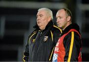 20 October 2013; Crossmaglen Rangers manager Joe Kernan, left, and his assistant John Donaldson. Armagh County Senior Club Football Championship Final, Crossmaglen Rangers v St Patrick's, Athletic Grounds, Armagh. Picture credit: Oliver McVeigh / SPORTSFILE