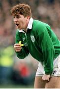 2 March 1996; Jonathon Bell, Ireland. Five Nations Rugby Championship, Ireland v Wales, Lansdowne Road, Dublin. Picture Credit: David Maher / SPORTSFILE