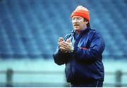 20 December 1986; Mick Doyle, Ireland Rugby manager. Ireland Rugby Squad Training, Lansdowne Road, Dublin. Picture credit: Ray McManus / SPORTSFILE