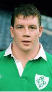 15 January 1996; Paul Wallace, Ireland. Ireland Rugby Squad Portraits, Lansdowne Road, Dublin. Picture credit: Brendan Moran / SPORTSFILE