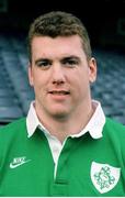 15 January 1996; Victor Costello, Ireland. Ireland Rugby Squad Portraits, Lansdowne Road, Dublin. Picture credit: Brendan Moran / SPORTSFILE