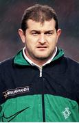 20 January 1996; Peter Clohessy, Ireland. Five Nations Rugby Championship, Ireland v Scotland, Lansdowne Road, Dublin. Picture credit: Brendan Moran / SPORTSFILE