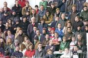 16 October 2004; Connacht rugby fans watch the game against Edinburgh Rugby. Celtic League Connacht v Edinburgh Rugby, Sportsground, Galway. Picture credit; Matt Browne / SPORTSFILE