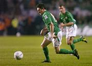 13 October 2004; Robbie Keane, Republic of Ireland. FIFA 2006 World Cup Qualifier, Republic of Ireland v Faroe Islands, Lansdowne Road, Dublin. Picture credit; Brendan Moran / SPORTSFILE