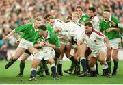 21 January 1995; Anthony Foley, Ireland, in action against England. Five Nations Rugby Championship, Ireland v England, Lansdowne Road, Dublin. Picture credit: Brendan Moran / SPORTSFILE