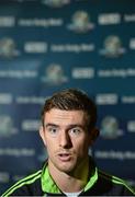 22 October 2013; Ireland's Colm Begley during a press conference ahead of their Irish Daily Mail International Rules second test against Australia on Saturday. 2013 Irish Daily Mail International Rules Press Conference, Croke Park, Dublin. Picture credit: Barry Cregg / SPORTSFILE