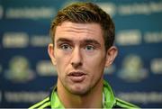 22 October 2013; Ireland's Colm Begley during a press conference ahead of their Irish Daily Mail International Rules second test against Australia on Saturday. 2013 Irish Daily Mail International Rules Press Conference, Croke Park, Dublin. Picture credit: Barry Cregg / SPORTSFILE