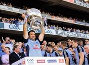 22 September 2013; Bryan Cullen, Dublin, lifts the Sam Maguire Cup. GAA Football All-Ireland Senior Championship Final, Dublin v Mayo, Croke Park, Dublin. Picture credit: Ray McManus / SPORTSFILE