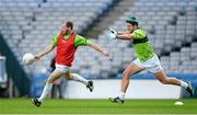 24 October 2013; Ireland's Ciaran McKeever, left, and Michael Murphy in action during international rules training ahead of their second test against Australia on Saturday. Ireland International Rules Squad Training, Croke Park, Dublin. Picture credit: Matt Browne / SPORTSFILE