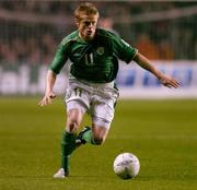 13 October 2004; Damien Duff, Republic of Ireland. FIFA 2006 World Cup Qualifier, Republic of Ireland v Faroe Islands, Lansdowne Road, Dublin. Picture credit; Brendan Moran / SPORTSFILE