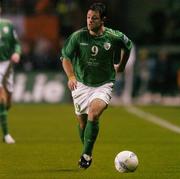 13 October 2004; Andy Reid, Republic of Ireland. FIFA 2006 World Cup Qualifier, Republic of Ireland v Faroe Islands, Lansdowne Road, Dublin. Picture credit; Brendan Moran / SPORTSFILE