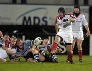 22 October 2004; David Humphreys, Ulster, kicks up field near the end of the match. Heineken European Cup 2004-2005, Ulster v Cardiff Blues, Ravenhill, Belfast. Picture credit; Damien Eagers / SPORTSFILE