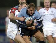 22 October 2004; Craig Morgan, Cardiff Blues, in action against Tommy Bowe, Ulster. Heineken European Cup 2004-2005, Ulster v Cardiff Blues, Ravenhill, Belfast. Picture credit; Damien Eagers / SPORTSFILE