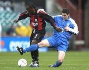 24 October 2004; Eric Lavine, Longford Town, in action against Ben Whelehan, Waterford United. 2004 FAI Carlsberg Cup Final, Longford Town v Waterford United, Lansdowne Road, Dublin. Picture credit; Matt Browne / SPORTSFILE