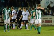 25 October 2013; A dejected Shane O'Connor, Bray Wanderers, after the game. Airtricity League Premier Division, Bray Wanderers v Dundalk, Carlisle Grounds, Bray, Co. Wicklow. Picture credit: Ramsey Cardy / SPORTSFILE