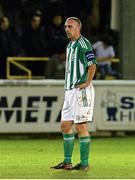 25 October 2013; A dejected Gary Dempsey, Bray Wanderers, after the game. Airtricity League Premier Division, Bray Wanderers v Dundalk, Carlisle Grounds, Bray, Co. Wicklow. Picture credit: Ramsey Cardy / SPORTSFILE