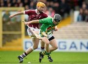 27 October 2013; Davy Franks, Carrickshock, in action against Austin Murphy, Clara. Kilkenny County Senior Club Hurling Championship Final, Clara v Carrickshock. Nowlan Park, Kilkenny. Picture credit: Stephen McCarthy / SPORTSFILE