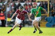 27 October 2013; James Nolan, Clara, in action against John Tennyson, Carrickshock. Kilkenny County Senior Club Hurling Championship Final, Clara v Carrickshock. Nowlan Park, Kilkenny. Picture credit: Stephen McCarthy / SPORTSFILE