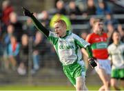 27 October 2013; Rory Nolan, Baltinglass, celebrates after scoring his side's first goal. Wicklow County Senior Club Football Championship Final, Baltinglass v Rathnew, County Grounds, Aughrim, Co. Wicklow. Picture credit: Matt Browne / SPORTSFILE