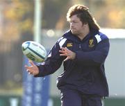 26 October 2004; Shane Byrne in action during Leinster Rugby squad training. Old Belvedere Rugby Club, Anglesea Road, Dublin. Picture credit; Matt Browne / SPORTSFILE