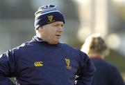 26 October 2004; Leinster coach Declan Kidney pictured at Leinster Rugby squad training. Old Belvedere Rugby Club, Anglesea Road, Dublin. Picture credit; Matt Browne / SPORTSFILE