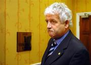 29 October 2004; Milo Corcoran, FAI President, at an FAI meeting. Citywest Hotel, Saggart, Dublin. Picture credit; Pat Murphy / SPORTSFILE