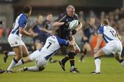 30 October 2004; Victor Costello, Leinster, in action against Michael Lipmam (7), Mike Tindall (12) and Olly Baker, Bath. Heineken European Cup 2004-2005, Leinster v Bath, Lansdowne Road, Dublin. Picture credit; Matt Browne / SPORTSFILE
