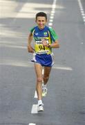 25 October 2004; Ismael Pereira da Silva, Brazil, on his way to finishing 21st overall. adidas Dublin City Marathon 2004. Merrion Square, Dublin. Picture credit; Brendan Moran / SPORTSFILE