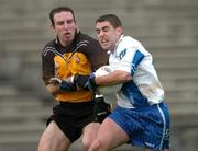 31 October 2004; Frankie Dolan, Connacht, in action against Enda McNulty, Ulster. Martin Donnelly and Co. Interprovincial Football Championship Semi-Final, Connacht v Ulster, McHale Park, Castlebar, Co. Mayo. Picture credit; David Maher / SPORTSFILE