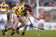 31 October 2004; Setanta O hAilpin, Na Pairsaigh, in action against Donan O'Sullivan, Cloyne. Cork County Senior Hurling Final, Na Piarsaigh v Cloyne, Pairc Ui Chaoimh, Cork. Picture credit; Matt Browne / SPORTSFILE