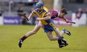 31 October 2004; Damien Hayes, Portumna, in action against Brian Hanley, Athenry. Galway County Senior Hurling Final, Portumna v Athenry, Pearse Stadium, Galway. Picture credit; Damien Eagers / SPORTSFILE