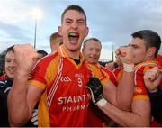 27 October 2013; Barry Moran, Castlebar Mitchels, celebrates at the end of the game. Mayo County Senior Club Football Championship Final, Castlebar Mitchels v Breaffy, Elverys MacHale Park, Castlebar, Co. Mayo. Picture credit: David Maher / SPORTSFILE