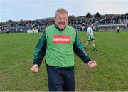 27 October 2013; Rathnew manager Declan Byrne celebrates after the final whistle. Wicklow County Senior Club Football Championship Final, Baltinglass v Rathnew, County Grounds, Aughrim, Co. Wicklow. Picture credit: Matt Browne / SPORTSFILE