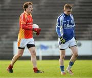 27 October 2013; Eoghan O'Reilly, Castlebar Mitchels, left, alongside his brother Tommy O'Reilly, Breaffy, during the game. Mayo County Senior Club Football Championship Final, Castlebar Mitchels v Breaffy, Elverys MacHale Park, Castlebar, Co. Mayo. Picture credit: David Maher / SPORTSFILE