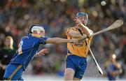 28 October 2013; Damien Hayes, Portumna, in action against Damien McClearn, Loughrea. Galway County Senior Club Hurling Championship Final, Portumna v Loughrea, Pearse Stadium, Galway. Picture credit: Diarmuid Greene / SPORTSFILE