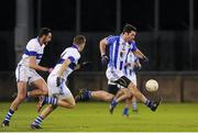 28 October 2013; Michael Darragh MacAuley, Ballyboden St Enda's, in action against Daithi Murphy, left, and Hugh Gill, St Vincent's. Dublin County Senior Club Football Championship semi-final, St Vincent's v Ballyboden St Enda's, Parnell Park, Dublin. Picture credit: Daire Brennan / SPORTSFILE