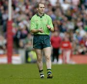 24 October 2004; Mickey Linden, Runner for the Ireland team. Coca Cola International Rules Series 2004, Second Test, Ireland v Australia, Croke Park, Dublin. Picture credit; Brendan Moran / SPORTSFILE *** Local Caption *** Any photograph taken by SPORTSFILE during, or in connection with, the 2004 Coca Cola International Rules Series which displays GAA logos or contains an image or part of an image of any GAA intellectual property, or, which contains images of a GAA player/players in their playing uniforms, may only be used for editorial and non-advertising purposes.  Use of photographs for advertising, as posters or for purchase separately is strictly prohibited unless prior written approval has been obtained from the Gaelic Athletic Association.