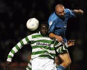 5 November 2004; Tony Grant, Bohemians, in action against  Mark Rutherford, Shamrock Rovers. eircom league, Premier Division, Shamrock Rovers v Bohemians, Tolka Park, Dublin. Picture credit; David Maher / SPORTSFILE
