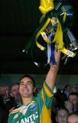 7 November 2004; South Kerry captain Maurice Fitzgerald lifts the Bishop Moynihan cup after victory over Laune Rangers. Kerry County Senior Football Final, Laune Rangers v South Kerry, Fitzgerald Stadium, Killarney, Co. Kerry. Picture credit; Brendan Moran / SPORTSFILE